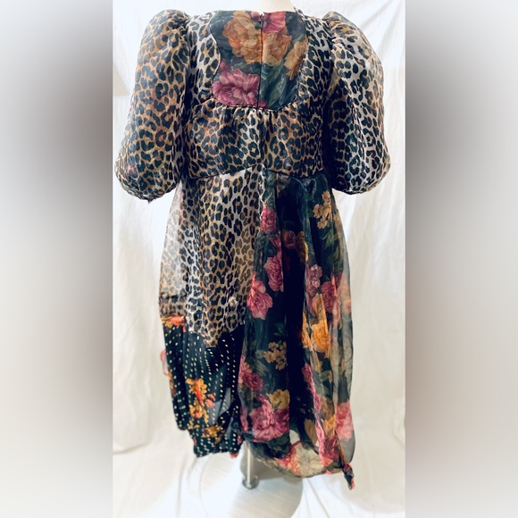 Upcycle leopard mixed print dress - Picture 5 of 5